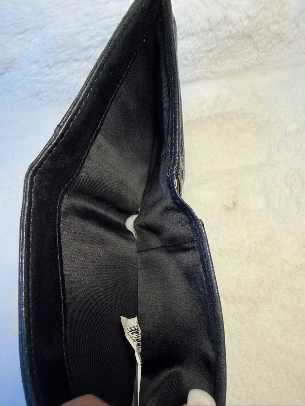 Marc by Marc Jacobs Black Embossed Logo Leather bifold Wallet